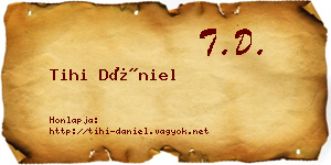 Tihi Dániel névjegykártya
